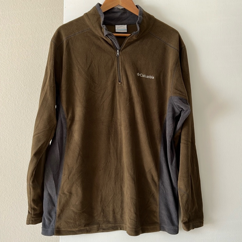 Men’s Columbia Fleece Quarter Zip | size L